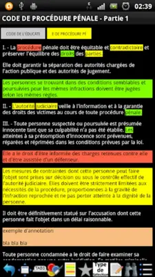 Lois et Règlements Français GRATUIT android App screenshot 0