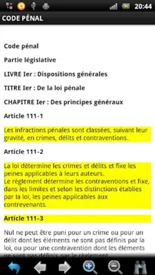 Lois et Règlements Français GRATUIT android App screenshot 4